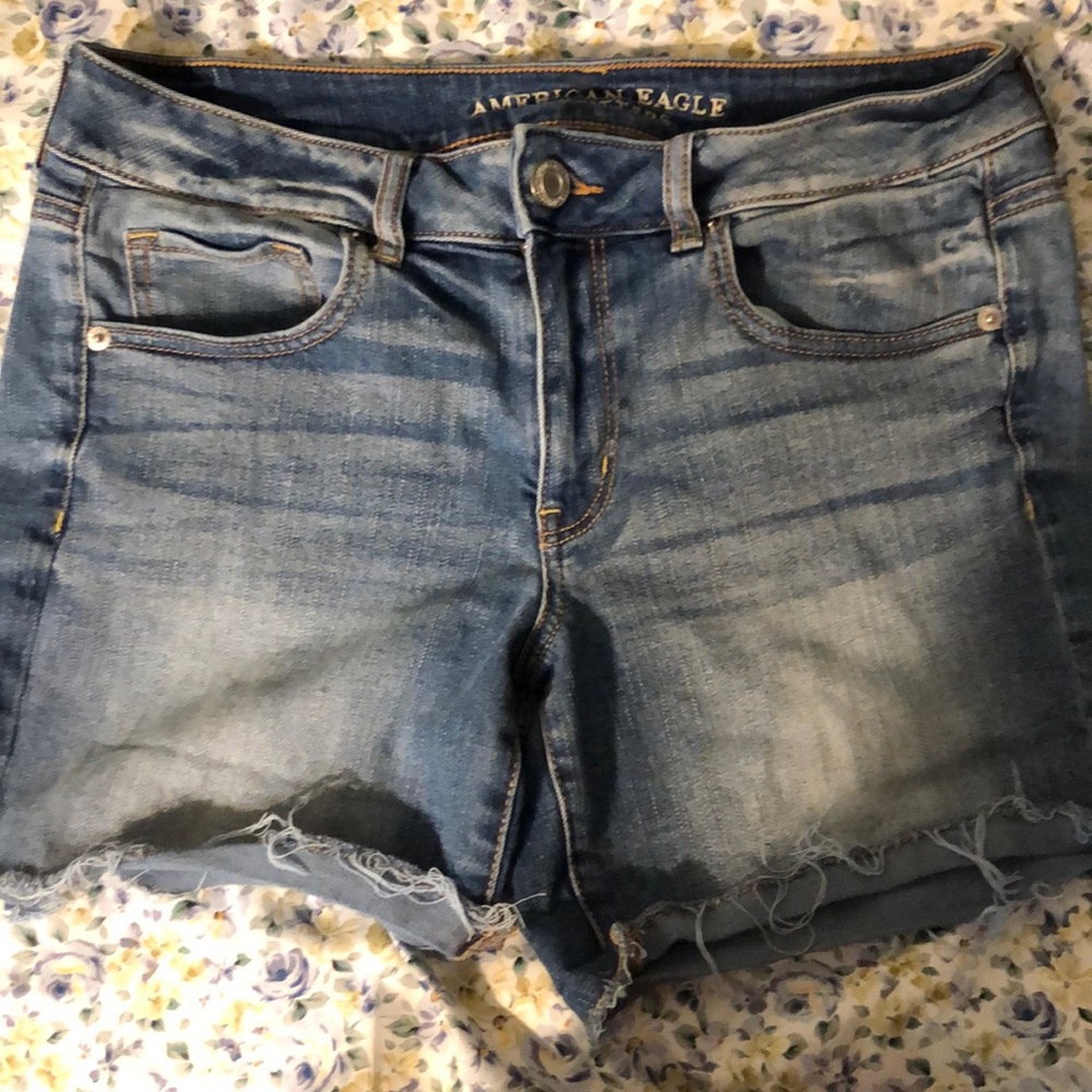 AE midi denim shorts